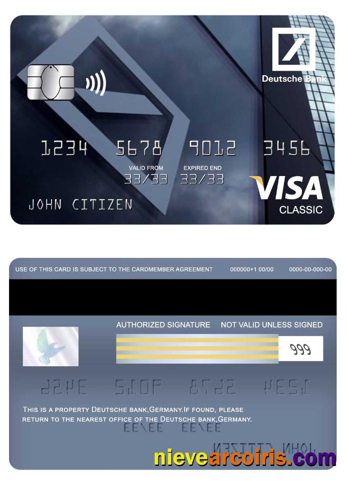 Germany Deutsche bank visa classic card
